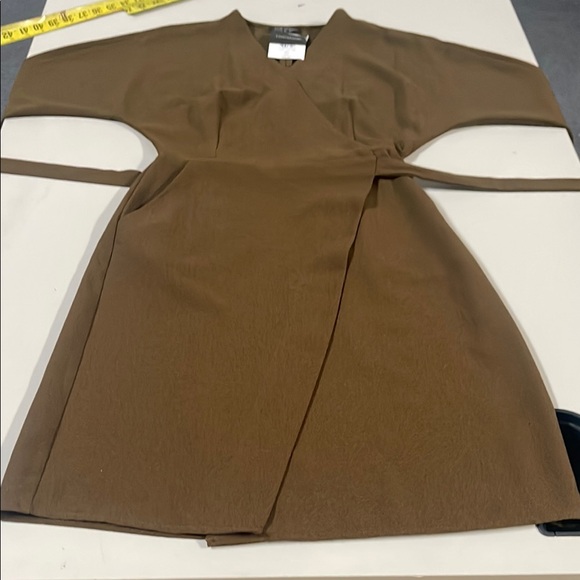 Topshop Dresses & Skirts - NWT Brown Wrap Kimono Style Top